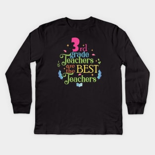 3rd grade teachers Kids Long Sleeve T-Shirt